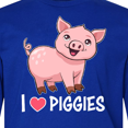 thumbnail image 4 of Inktastic I Love Piggies Cute Pig Long Sleeve Youth T-Shirt, 4 of 5