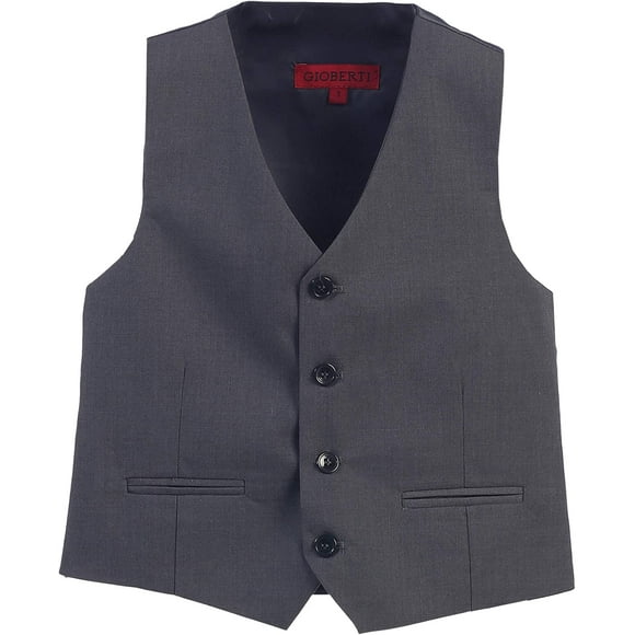 Gioberti Gilet de Complet Formel pour Garçons à 4 Boutons