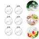 thumbnail image 5 of 9pcs transparente hueco pelota colgante decoración navideña eterna flor redonda bola, 5 of 7