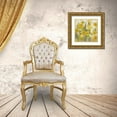 thumbnail image 3 of Vassileva, Silvia 12x12 Gold Ornate Wood Framed with Double Matting Museum Art Print Titled - Floating Yellow Flowers IV, 3 of 4