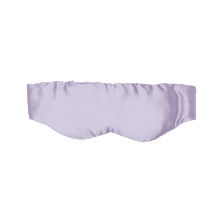 ConairCare® 2 pc Weighted Satin Eye Mask w/ Matching Drawstring Storage Bag Lavendar TS145X