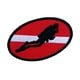 thumbnail image 4 of Parches para planchar con bandera de buceo / Parches bordados para apliques para artes, 4 of 5