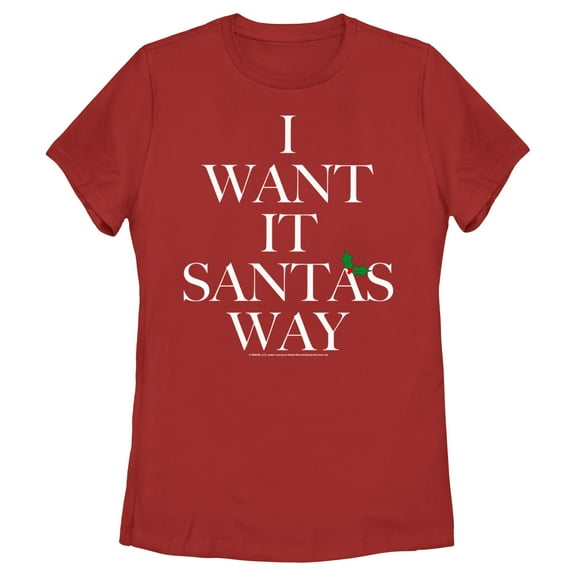 Women's Backstreet Boys I Want It Santa's Way Graphic T-Shirt