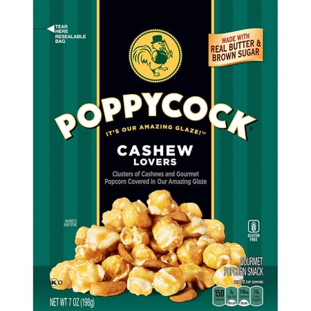 POPPYCOCK Cashew Lovers Gourmet Popcorn, 7-oz. Bag