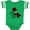 Football Green and White, variant on Inktastic Baby It's Cold Outside Cute Snowman in Plaid Print Boys or Girls Baby Bodysuit