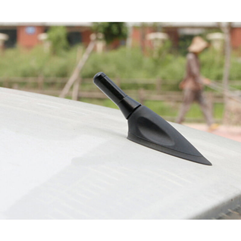 Mini 3.5cm Carbon Fiber Screw Aluminum Car Short Stubby Mast Antenna Black