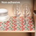 thumbnail image 4 of Cooyes Shelf Liner, Non-Adhesive Waterproof Shelf Paper with Fruit Pattern, Easy to Cut and Durable EVA Cabinet & Drawer Mat for Kitchen (23.6 Inch W x 360 Inch L, Red Cherry), 4 of 5