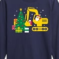 thumbnail image 3 of Instant Message - Santa Excavator Christmas Presents - Toddler & Youth Long Sleeve Graphic T-Shirt, 3 of 6