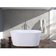 thumbnail image 3 of Aqua Eden VTDE563224BA 56-Inch Acrylic Freestanding Tub with Drain, Glossy White, 3 of 4