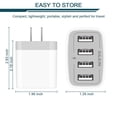 thumbnail image 2 of Adaptador de cargador USB AILKIN 4.8A de 4 puertos para iPhone Samsung, 2 of 6