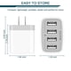 thumbnail image 2 of Adaptador de cargador USB AILKIN 4.8A de 4 puertos para iPhone Samsung, 2 of 6