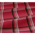 thumbnail image 5 of oneOone Viscose Jersey Bright Red Fabric Madras Check Quilting Supplies Print Sewing Fabric By The Yard 60 Inch Wide, 5 of 5