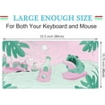 thumbnail image 3 of Pink Green Cute Desk Mat Kawaii Cartoon Frog Mousepad Cute Anime Mouse Pad Desk Protector 31.5x15.75 in, Kawai Aesthetic Laptop Keyboard Mat, Large Gaming Desk Pad Office Decor for Women Girls, 3 of 6