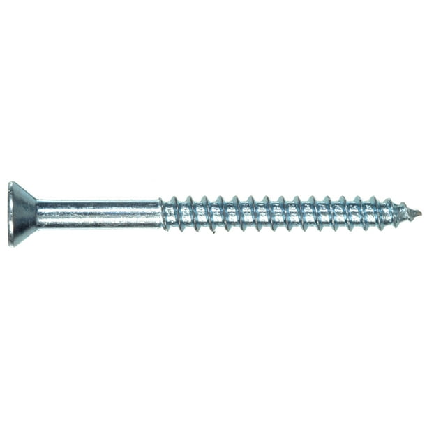 Tornillo para madera Hillman, 12 x 3,8 cm, cabeza plana