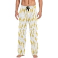 thumbnail image 2 of Gold Pineapple Men's Pajama Pants Lightweight Sleepwear Bottom Lounge Pants, 2 of 6
