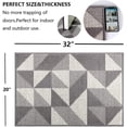 thumbnail image 2 of Paillasson Intérieur, Tapis d'Entrée Antidérapant Absorbant Résistant à la Saleté, Grande Taille 20”x32”, Lavable en Machine, Profil Bas, Gris, 2 of 9
