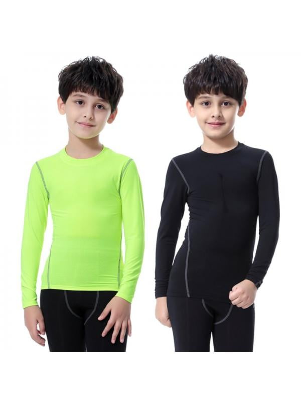 Topumt Kids Sports Compression Base Long Sleeve T-Shirt - Walmart.com