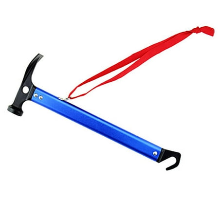 

Outdoor Hiking Camping Aluminum Alloy Multi-function Tent Hammer Stake Remove Mallet