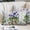 Purple Blue, variant on Spring Easter Pillow Covers, Linen Long Throw Pillow Case, Purple Floral Summer Botanical Green Plaid Holiday Pillow Protector Decorative Cushion Cover for Living Room/Bedroom 16" x 24"