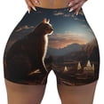 thumbnail image 2 of Kdxio Shorts Imprimé Chat Désert Pyramide pour Femmes Contrôle du Ventre Exercice Élevé Collants Rehausse-Fesses Short pour Femmes-TG, 2 of 8