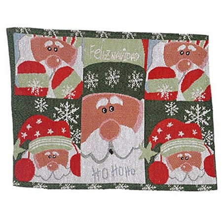 

Cartoon Santa Patterns Table Place Mats For Christmas Themed Party Supplies A
