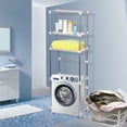 thumbnail image 3 of Storage Rack Over Toilet/Laundry/Washing Machine Bathroom 3-Tier Shelf Unit Organizer 160*68cm, 3 of 8