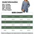 thumbnail image 3 of Workout Tops for Women Women's Fashion Casual Solid Color Round Neck Long Sleeve Loose Pullover Top, 3 of 5