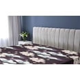 thumbnail image 5 of Ambesonne Vintage Fitted Sheet, Floral Wild Boho Flowers, Queen Size, Dark Maroon and Pale Salmon, 5 of 5