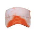 thumbnail image 3 of Xysaqa Sport Tie Dye Visor Hat for Women Men Empty Top Baseball Cap Summer Fashion Beach Sun Hat, 3 of 3