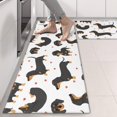 thumbnail image 2 of Kitchen Rugs Sets Of 2,Dachshund and Heart Anti Fatigue Kitchen Mat Rugs Non Slip Washable,Decorative Kitchen Floor Mats for Kitchen,Sink,Laundry,17"X47", 2 of 5