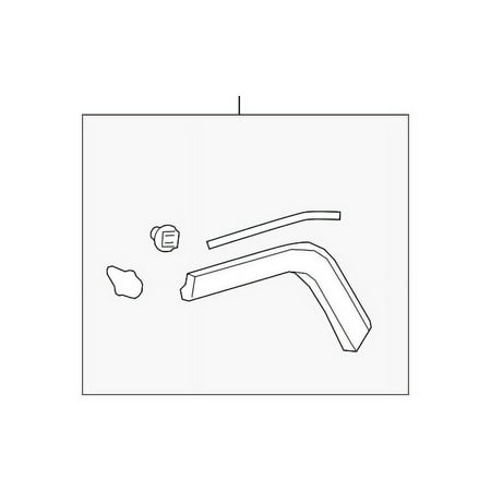 Genuine OE Toyota Wheel Opening Molding - 75605-42200-C0