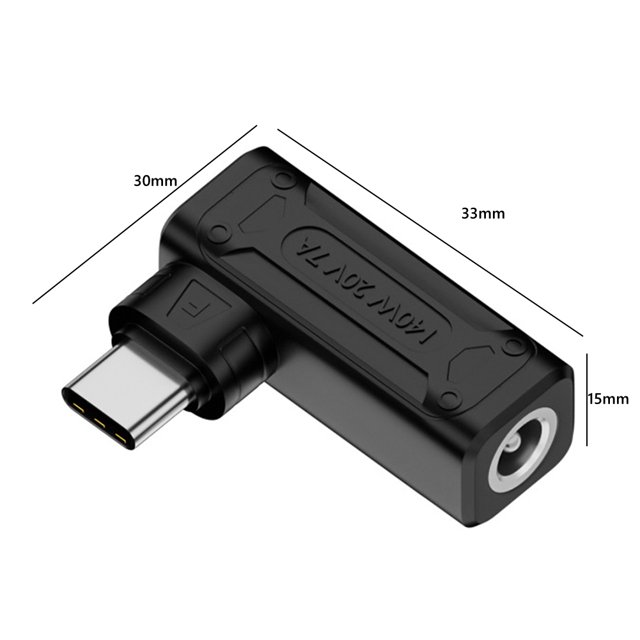 PD140W USB tipo C PD convertidor adaptador de corriente DC Jack a USB tipo C