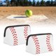 thumbnail image 1 of Bolsa De Maquillaje Con Estampado De Softbol, ​​​​2 Piezas, Cosméticos De Béisbol, 1 of 7