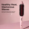 thumbnail image 2 of L'ANGE HAIR GlamWave Infrared Thermal Ionic Brush | 38mm Heated Round Thermal Brush for Volume and Curls (Blush), 2 of 9