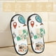 thumbnail image 2 of Fotbe Travel1 Pantuflas Peludas para Mujer con Estampado, Zapatillas de Peluche, Zapatos de Invierno para Casa, Uso Interior y Exterior-Medium, 2 of 8
