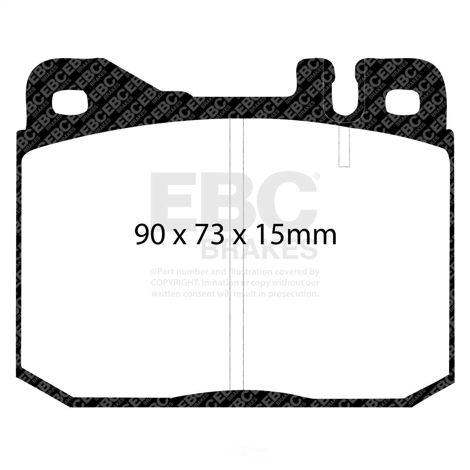 EBC Brakes Redstuff Premium Fast Street Pad For All Engine Sizes Fits select: 1981-1985 MERCEDES-BENZ 380, 1978-1991 MERCEDES-BENZ 300