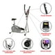 sunny 2 in 1 magnetic elliptical upright bike