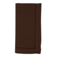 thumbnail image 1 of SARO Serviette de Table Carrée Classique à Bordure Ajourée de 20 Po Chocolat - Ensemble de 12, 1 of 1