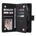 thumbnail image 2 of Dteck for Google Pixel 8 Pro Wallet Case, Soft Leather Zipper Wallet Case Magnetic Buckle Flip Cover with 5 Card Slots/Photo Pocks/Lanyard Strap for Google Pixel 8 Pro 2023, black, 2 of 6