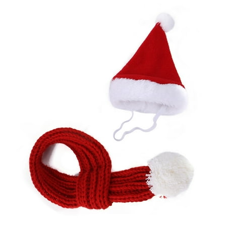 BELOWSYALER Cats Christmas Scarf Suit Pet Christmas Celebration Funny Pet Holiday Attire for Seasonal Parties