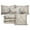 silver/brownmotif, variant on Comforter Set King Size 7-Piece Soft Bedding Quilt Coverlet Bedspread with Traditional Floral Medallion Pattern for Bedroom