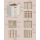 thumbnail image 5 of Joyero SONGMICS Organizador de 6 capas con 5 cajones, color blanco nube, 5 of 7