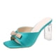 thumbnail image 1 of Amzcrzy Zapatos de mujer,Zapatos de mujer,Zapatillas de mujer, Sandalias de tacón alto con forma de lazo y punta cuadrada para mujer, cómodas, tipo mules Sandalias Mujer Zapatillas De Casa, 1 of 6