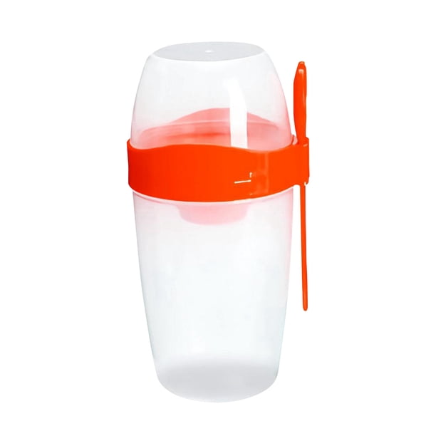 Clearance!Maojin Taza de desayuno portátil de doble capa,taza de desayuno para llevar con tapa y cuchara,práctico cereal de yogur para llevar,adecuado para la escuela