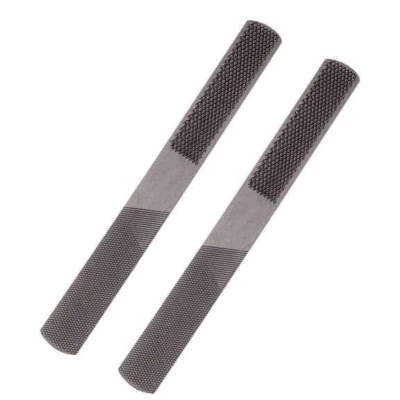 WHAMVOX 2pcs 4 In 1 Carbon Steel Rasp File 8 Inch Woodworking File Hand Tool For Wood Carving Grinding File Carpenter Tool (Silver)