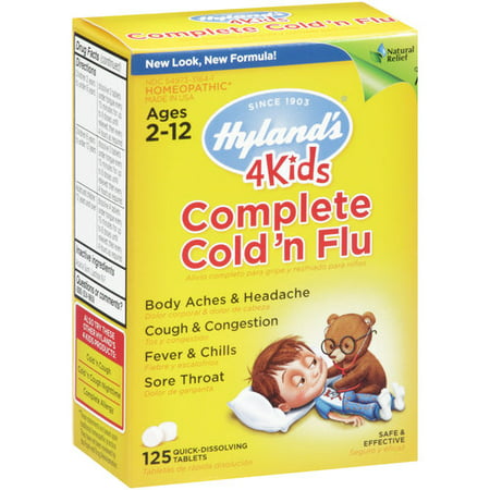 Hyland's 4 enfants complète remède contre le rhume et la grippe rapide Dissoudre comprimés, 125 count