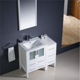thumbnail image 3 of Fresca FVN62-2412-UNS White Torino 36" Free Standing Single Vanity Set, 3 of 8