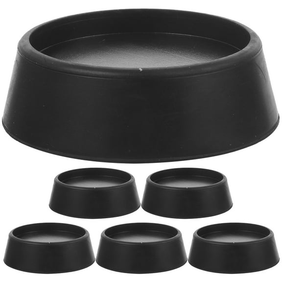 unbranded  6 Pcs Heavy Duty Furniture Feet Pads Anti Slip Tape Washing Machine Sliders Grippers Black