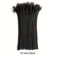 thumbnail image 1 of FNNMNNR Extensions de Dreadlocks Humains 4-18 Pouces Largeur 0.6cm Hommes/femmes Full Fait Main Permanent Loc Extensiosn Cheveux Humains, 1 of 7