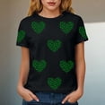thumbnail image 6 of GEWSEY Women's St Patrick's Day T-Shirt Lucky Irish Shamrock Paddy's Day Graphic Tees Tops (Black, S), 6 of 8